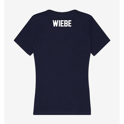 Wheaton IL - NCAA Women's Swimming & Diving : Olivia Wiebe - Women's V-Neck T-Shirt-2