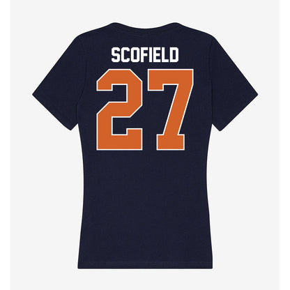Wheaton IL - NCAA Baseball : Charlie Scofield - Women's V-Neck T-Shirt-1