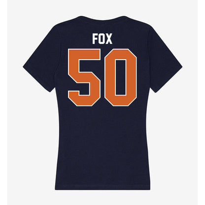 Wheaton IL - NCAA Football : Luke Fox - Women's V-Neck T-Shirt-1