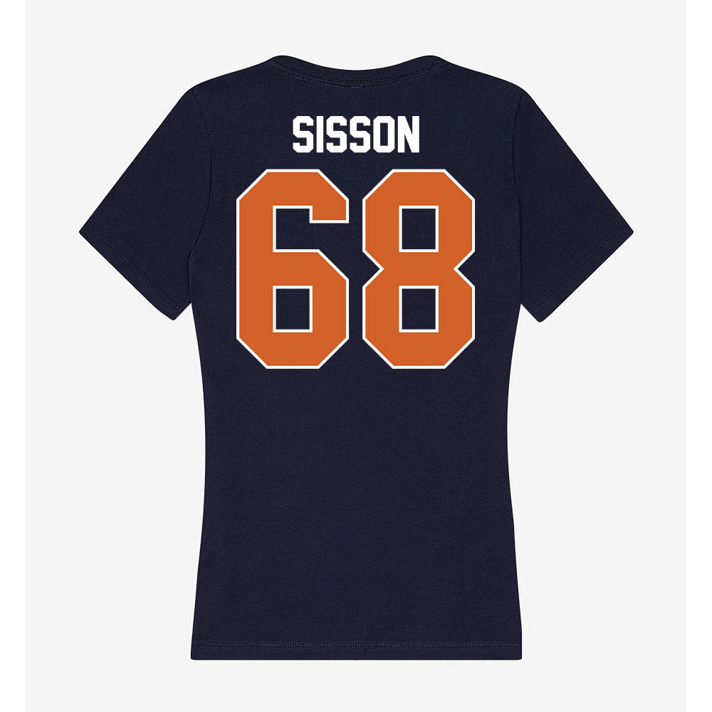Wheaton IL - NCAA Football : Drew Sisson - Women's V-Neck T-Shirt-1