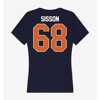 Wheaton IL - NCAA Football : Drew Sisson - Women's V-Neck T-Shirt-1