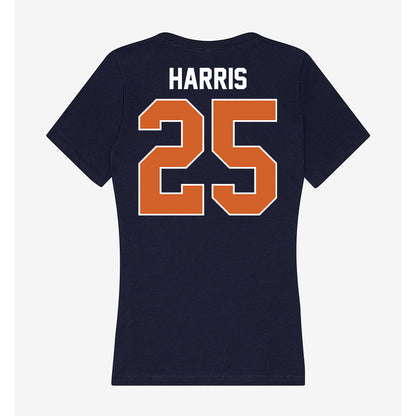 Wheaton IL - NCAA Women's Soccer : Leah Harris - Women's V-Neck T-Shirt-1