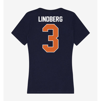 Wheaton IL - NCAA Women's Soccer : Hannah Lindberg - Women's V-Neck T-Shirt-1