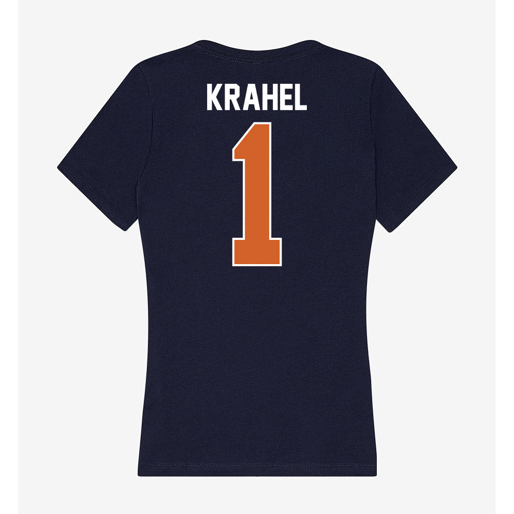 Wheaton IL - NCAA Men's Soccer : Jack Krahel - Women's V-Neck T-Shirt-1