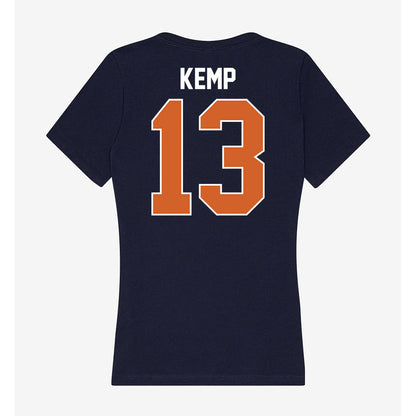 Wheaton IL - NCAA Men's Volleyball : Kennedy Kemp - Women's V-Neck T-Shirt-1