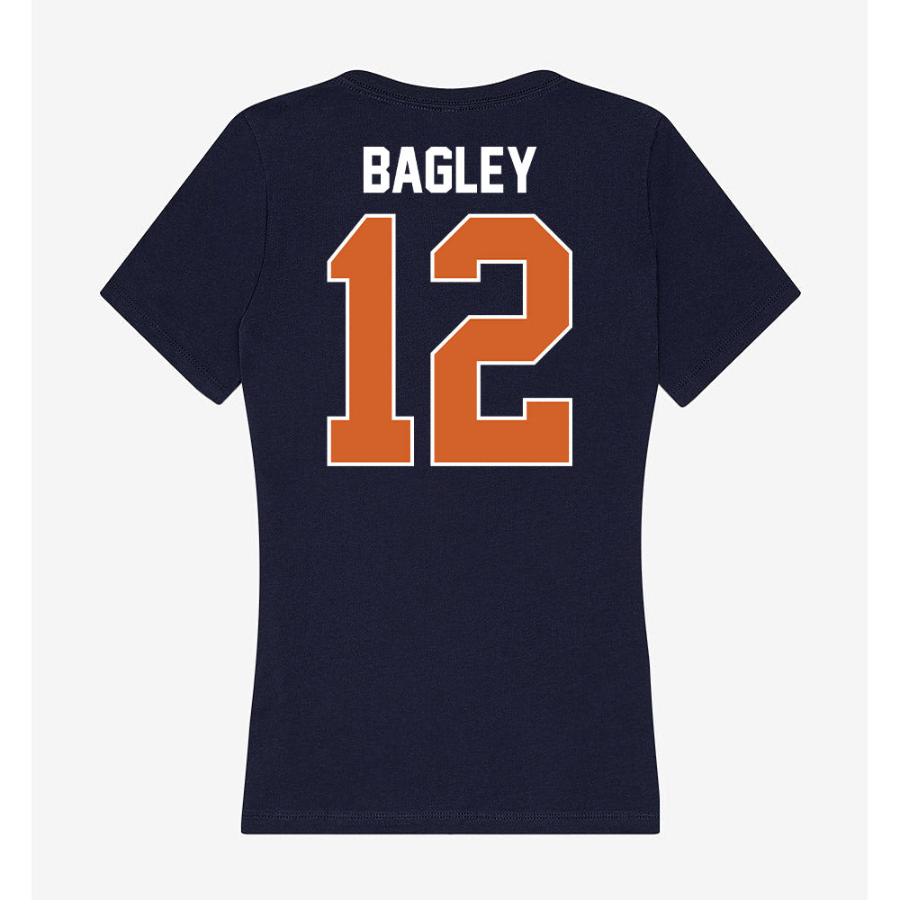 Wheaton IL - NCAA Baseball : Alex Bagley - Women's V-Neck T-Shirt-1