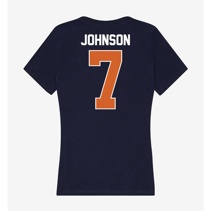 Wheaton IL - NCAA Men's Soccer : Kyle Johnson - Women's V-Neck T-Shirt-1