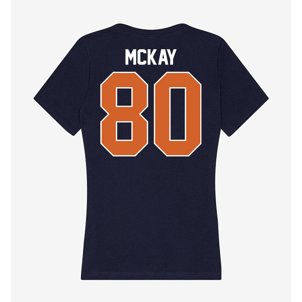 Wheaton IL - NCAA Football : Andrew McKay - Women's V-Neck T-Shirt-1