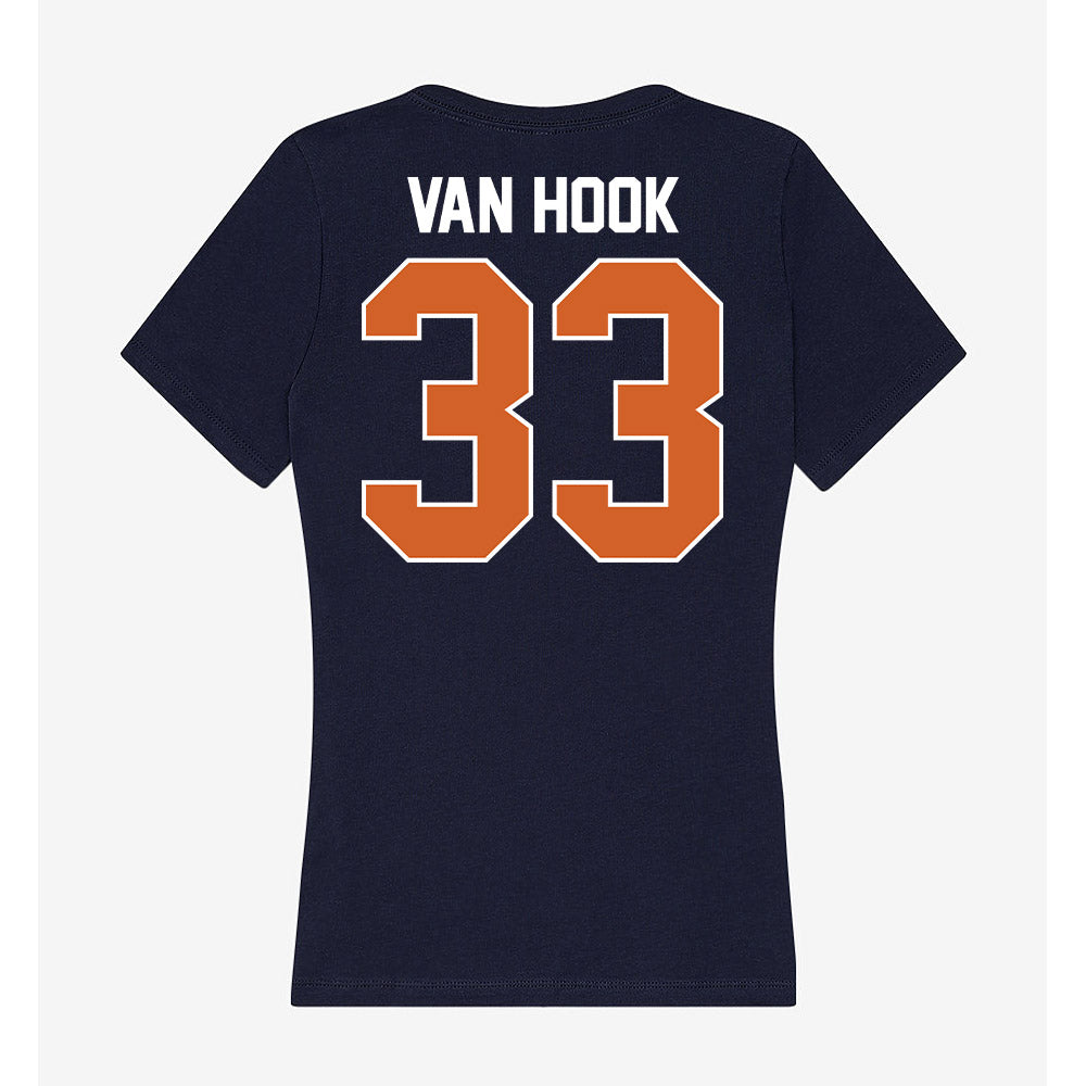 Wheaton IL - NCAA Baseball : JD Van Hook - Women's V-Neck T-Shirt-1