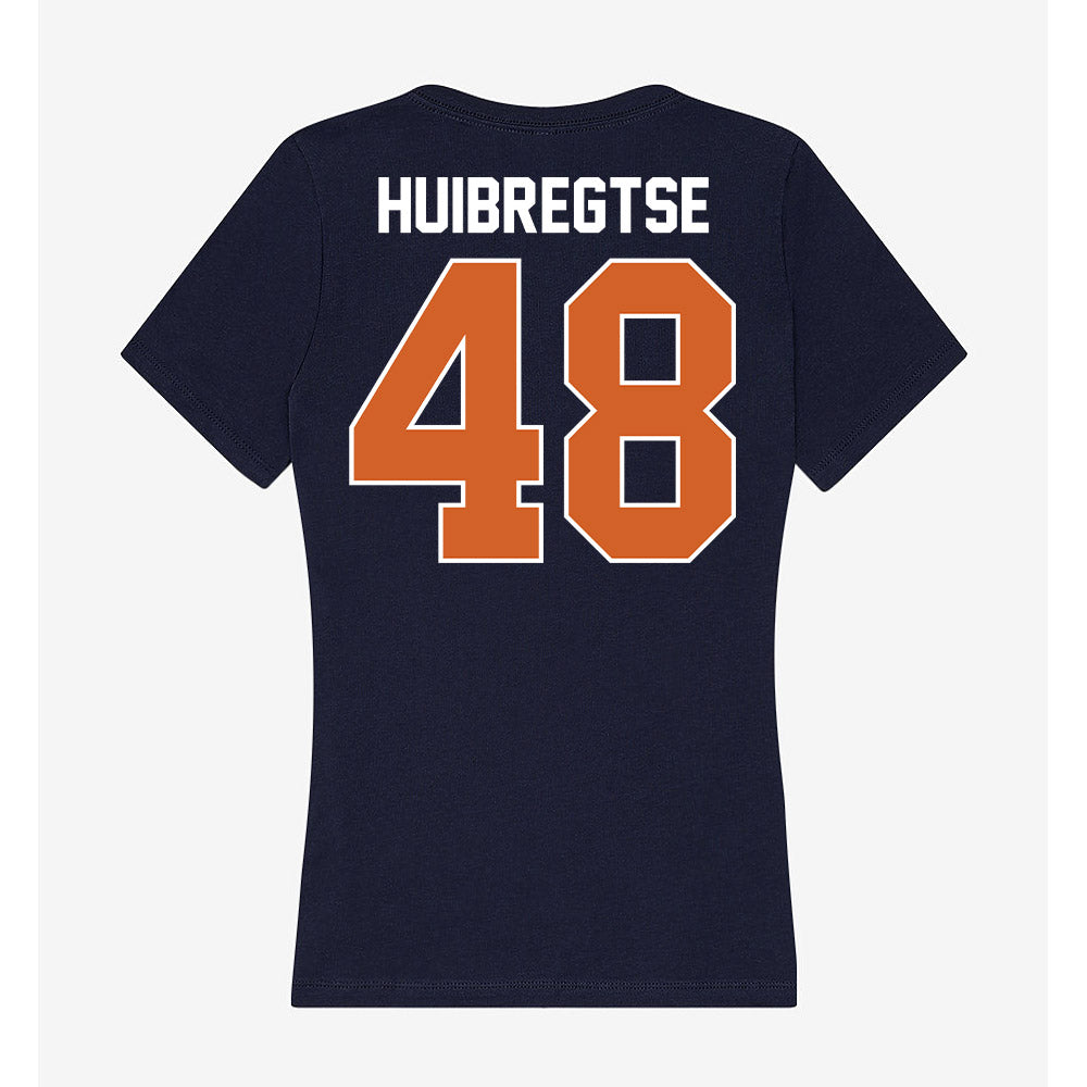 Wheaton IL - NCAA Football : John Huibregtse - Women's V-Neck T-Shirt-1