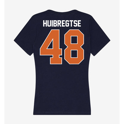 Wheaton IL - NCAA Football : John Huibregtse - Women's V-Neck T-Shirt-1