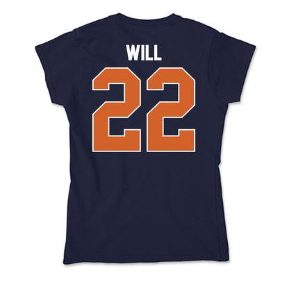Wheaton IL - NCAA Men's Basketball : Eli Will - Soft Style Women’s T-Shirt-1