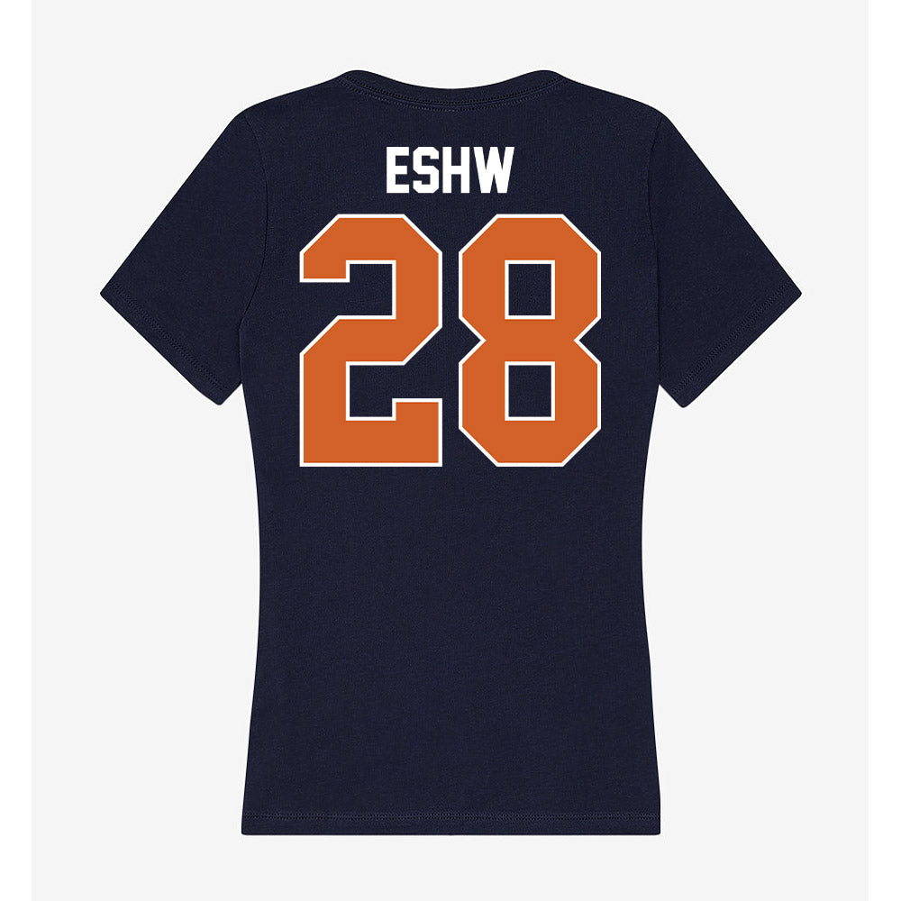 Wheaton IL - NCAA Women's Soccer : Nahren Eshw - Women's V-Neck T-Shirt-1