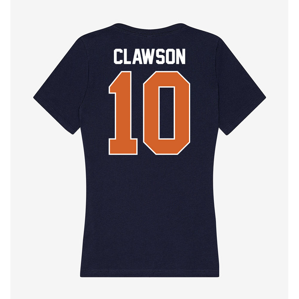 Wheaton IL - NCAA Women's Soccer : Elizabeth Clawson - Women's V-Neck T-Shirt-1