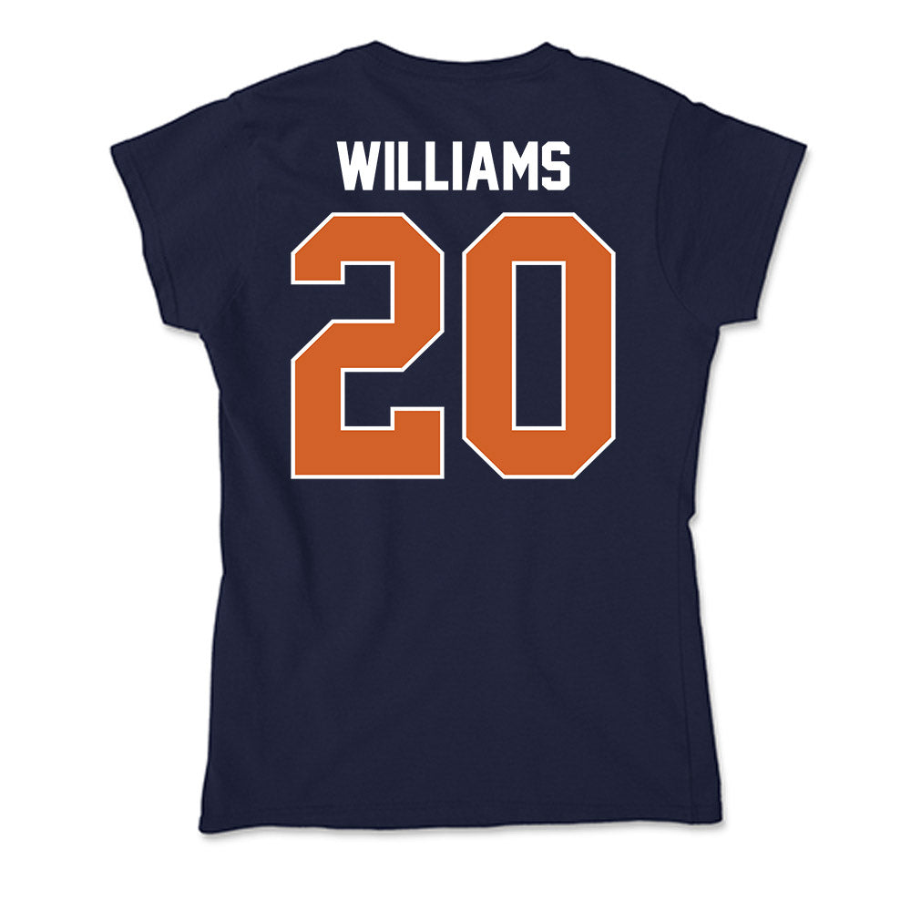 Wheaton IL - NCAA Football : Malachi Williams - Soft Style Women’s T-Shirt-1