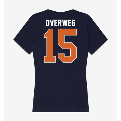 Wheaton IL - NCAA Women's Volleyball : Sydney Overweg - Women's V-Neck T-Shirt-1