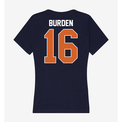 Wheaton IL - NCAA Baseball : Nate Burden - Women's V-Neck T-Shirt-1