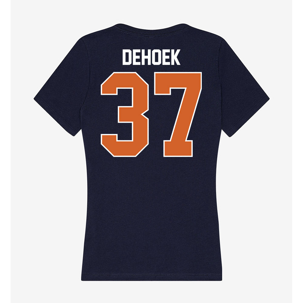 Wheaton IL - NCAA Baseball : Parker DeHoek - Women's V-Neck T-Shirt-1