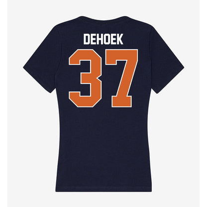 Wheaton IL - NCAA Baseball : Parker DeHoek - Women's V-Neck T-Shirt-1