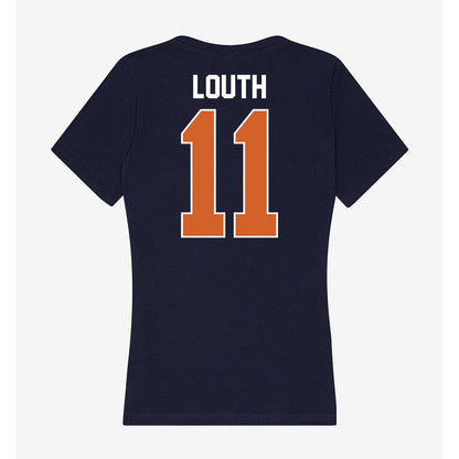 Wheaton IL - NCAA Men's Soccer : Mason Louth - Women's V-Neck T-Shirt-1