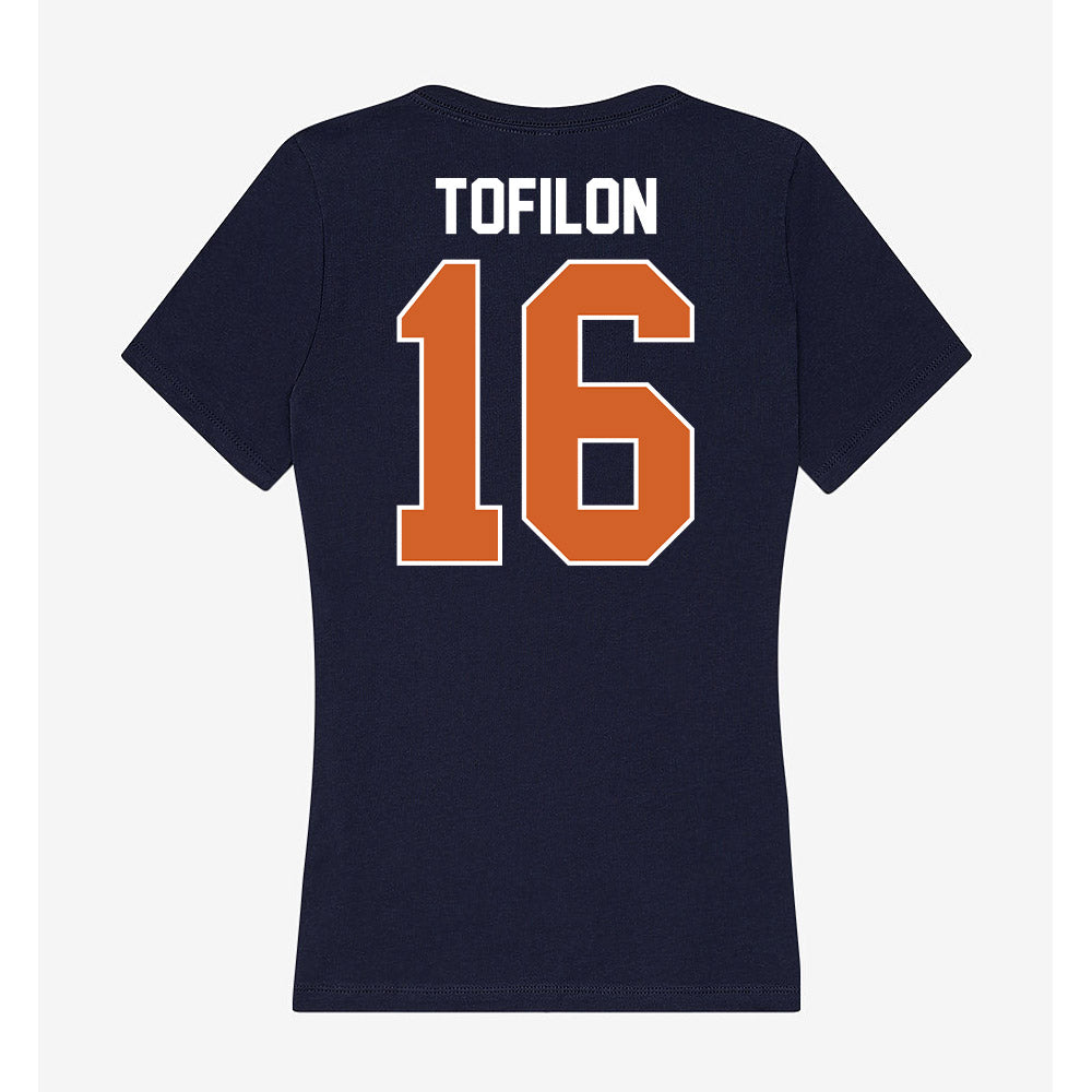 Wheaton IL - NCAA Women's Soccer : Cami Tofilon - Women's V-Neck T-Shirt-1