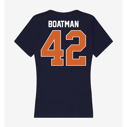 Wheaton IL - NCAA Football : Clay Boatman - Women's V-Neck T-Shirt-1
