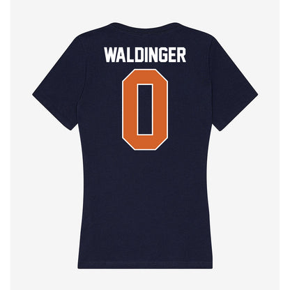 Wheaton IL - NCAA Football : Jake Waldinger - Women's V-Neck T-Shirt-1