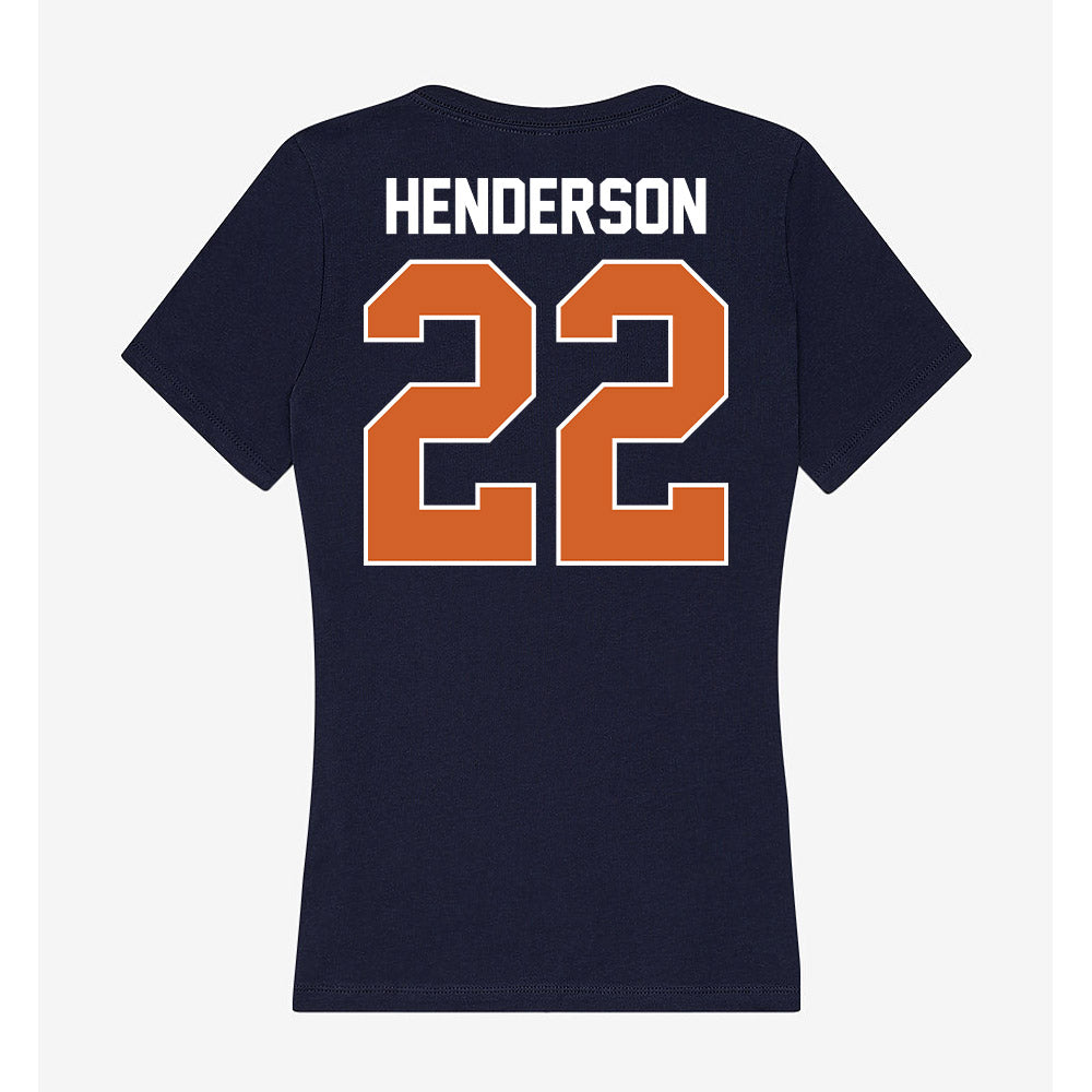 Wheaton IL - NCAA Baseball : Caleb Henderson - Women's V-Neck T-Shirt-1