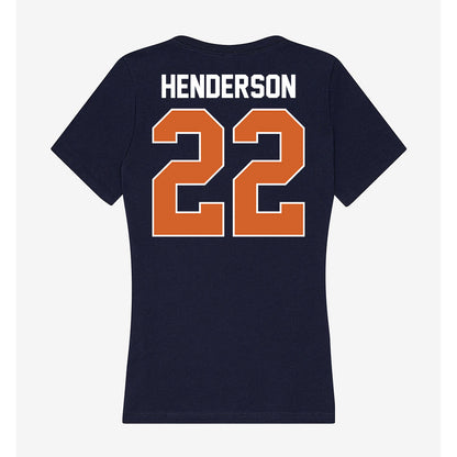 Wheaton IL - NCAA Baseball : Caleb Henderson - Women's V-Neck T-Shirt-1