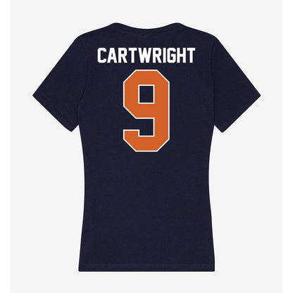 Wheaton IL - NCAA Baseball : Ryan Cartwright - Women's V-Neck T-Shirt-1