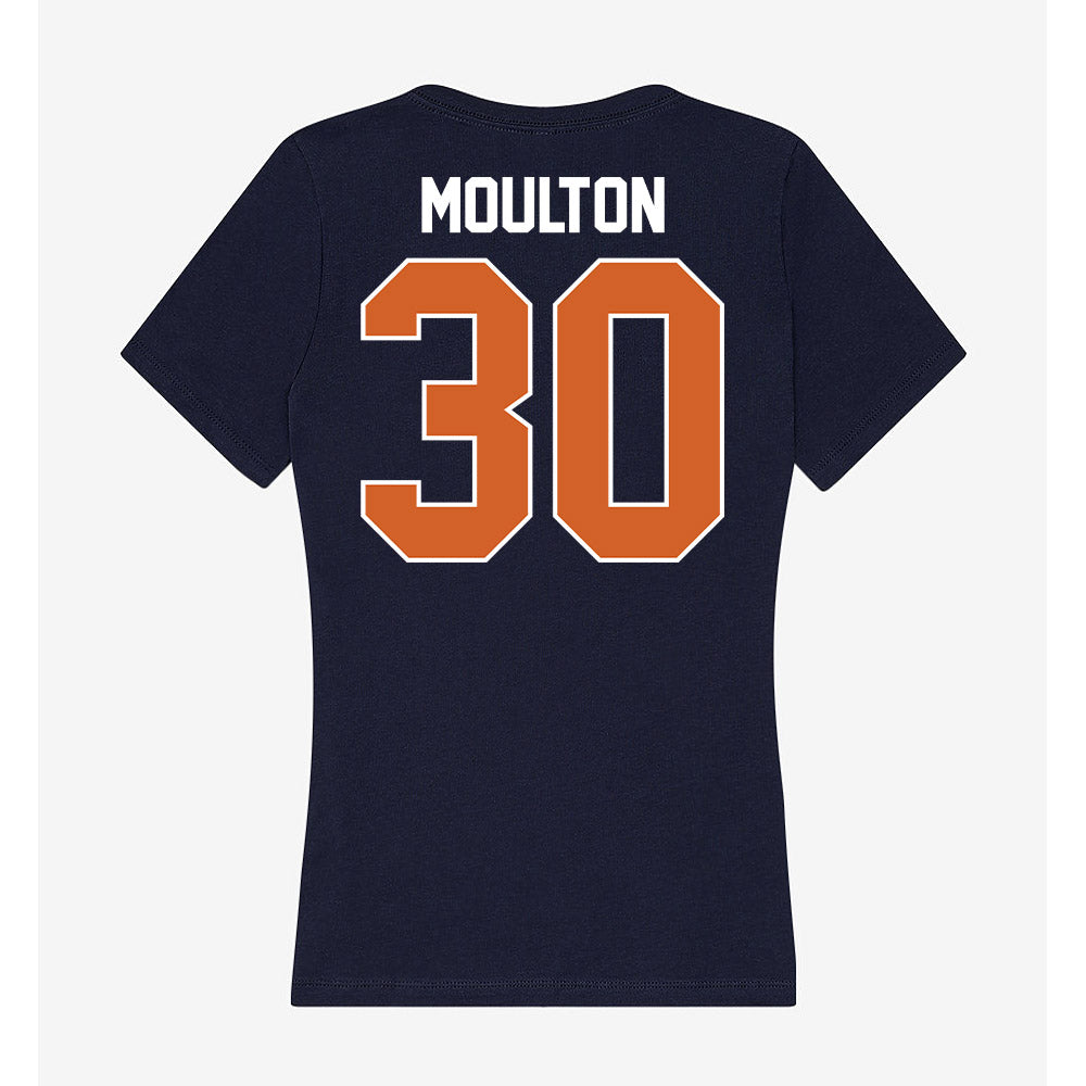 Wheaton IL - NCAA Baseball : Jonah Moulton - Women's V-Neck T-Shirt-1