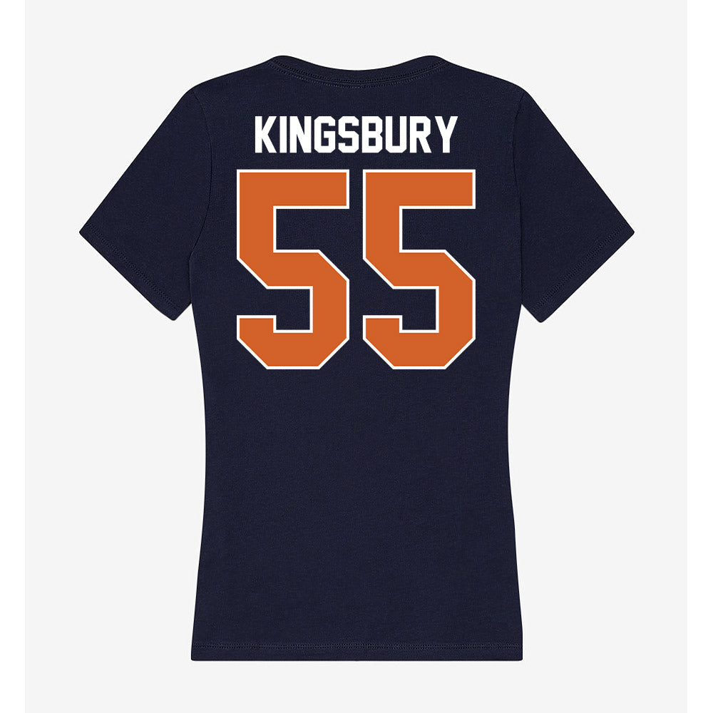 Wheaton IL - NCAA Football : Max Kingsbury - Women's V-Neck T-Shirt-1