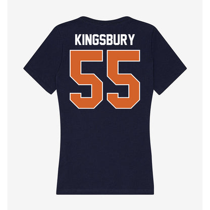 Wheaton IL - NCAA Football : Max Kingsbury - Women's V-Neck T-Shirt-1