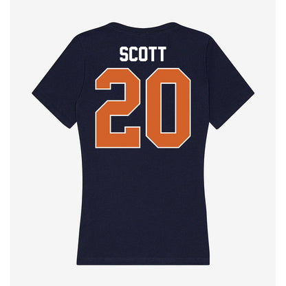 Wheaton IL - NCAA Baseball : James Scott - Women's V-Neck T-Shirt-1