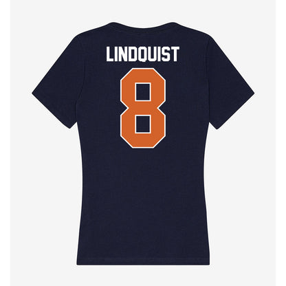 Wheaton IL - NCAA Women's Soccer : Lily Lindquist - Women's V-Neck T-Shirt-1