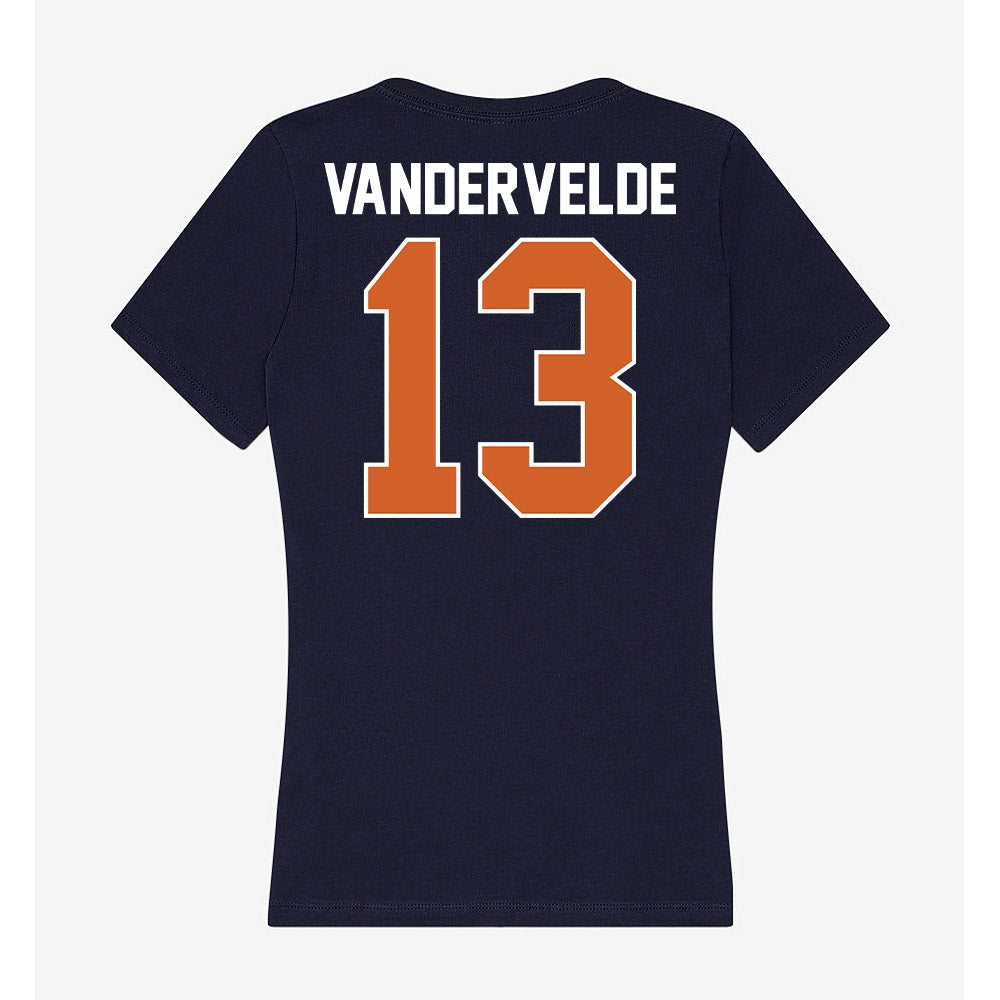 Wheaton IL - NCAA Women's Soccer : Annika Vandervelde - Women's V-Neck T-Shirt-1