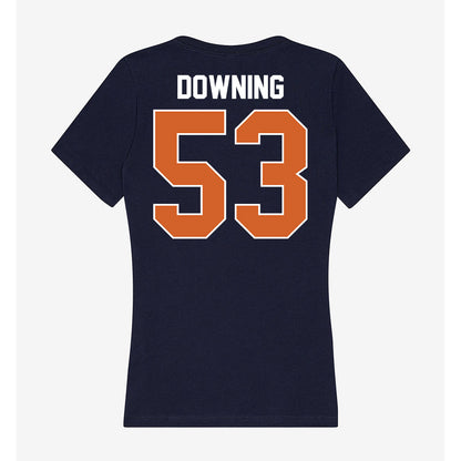 Wheaton IL - NCAA Football : Owen Downing - Women's V-Neck T-Shirt-1