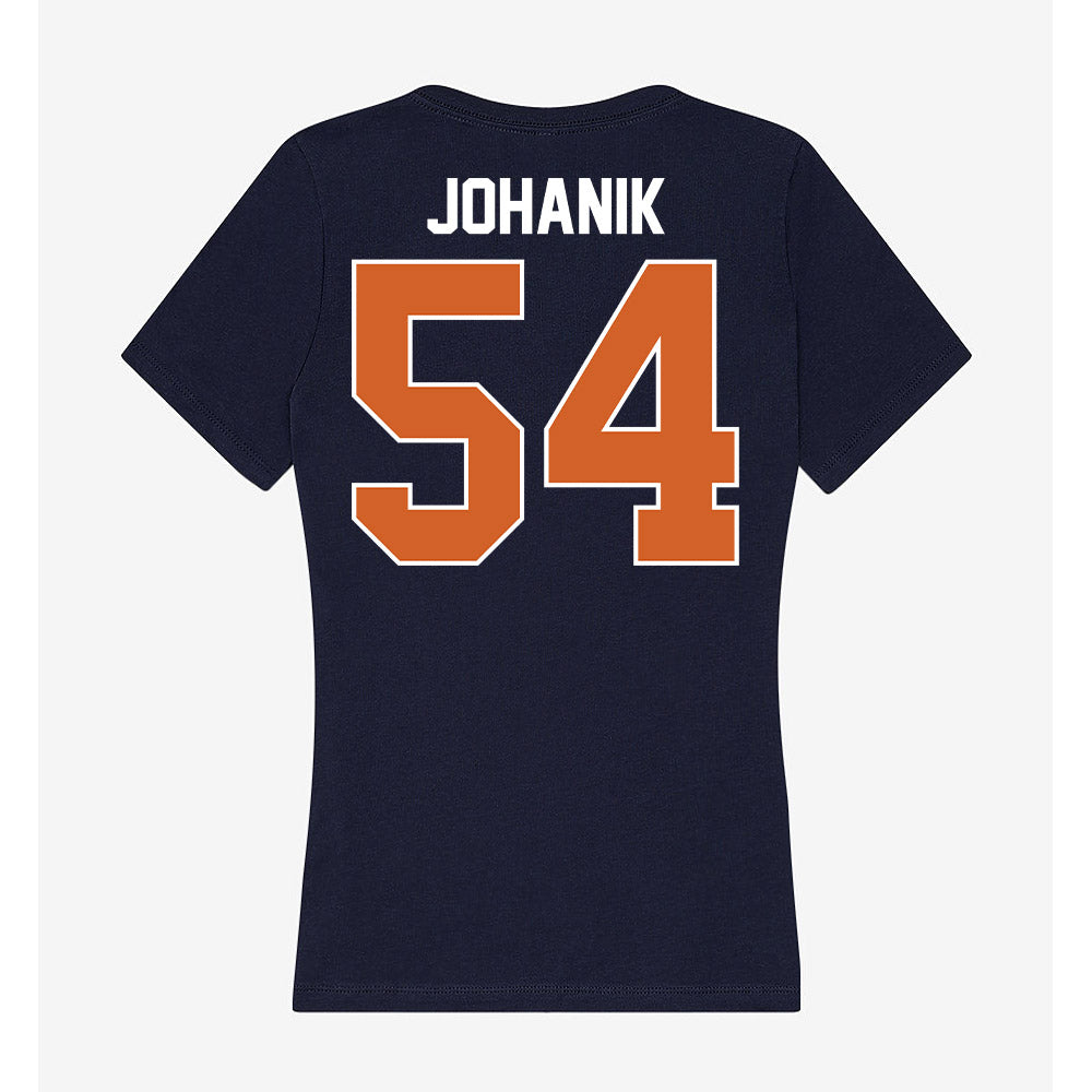 Wheaton IL - NCAA Football : Peter Johanik - Women's V-Neck T-Shirt-1