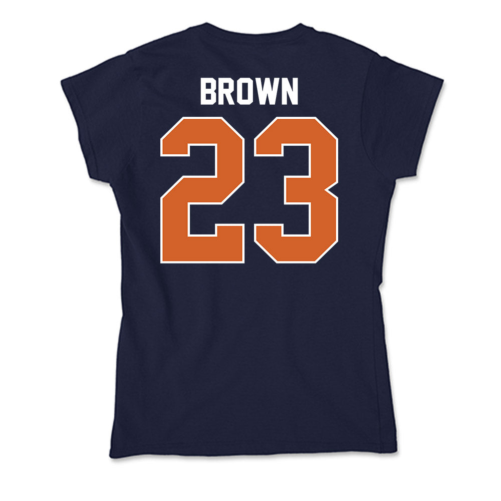 Wheaton IL - NCAA Men's Soccer : Sam Brown - Soft Style Women’s T-Shirt-1