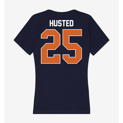 Wheaton IL - NCAA Baseball : Noah Husted - Women's V-Neck T-Shirt-1
