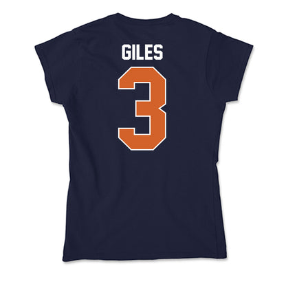 Wheaton IL - NCAA Softball : Bella Giles - Soft Style Women’s T-Shirt-1