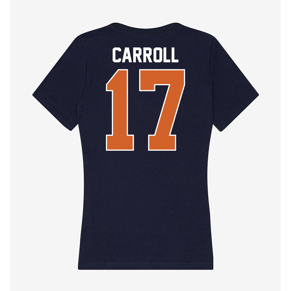 Wheaton IL - NCAA Football : Xander Carroll - Women's V-Neck T-Shirt-1