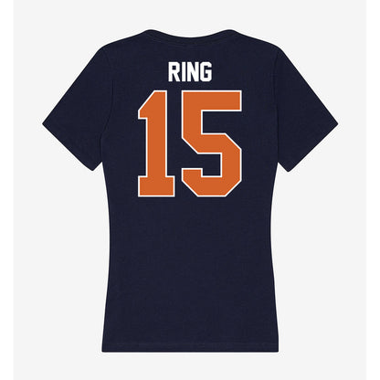 Wheaton IL - NCAA Women's Soccer : Aliah Ring - Women's V-Neck T-Shirt-1