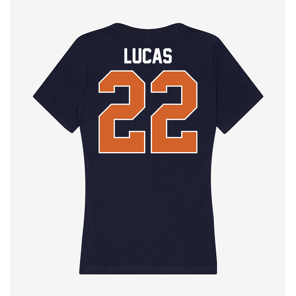 Wheaton IL - NCAA Men's Soccer : Isaac Lucas - Women's V-Neck T-Shirt-1