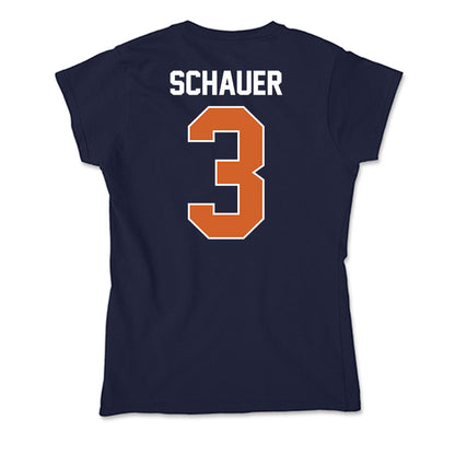 Wheaton IL - NCAA Baseball : Caleb Schauer - Soft Style Women’s T-Shirt-1