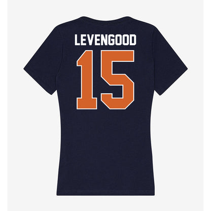 Wheaton IL - NCAA Baseball : David Levengood - Women's V-Neck T-Shirt-1