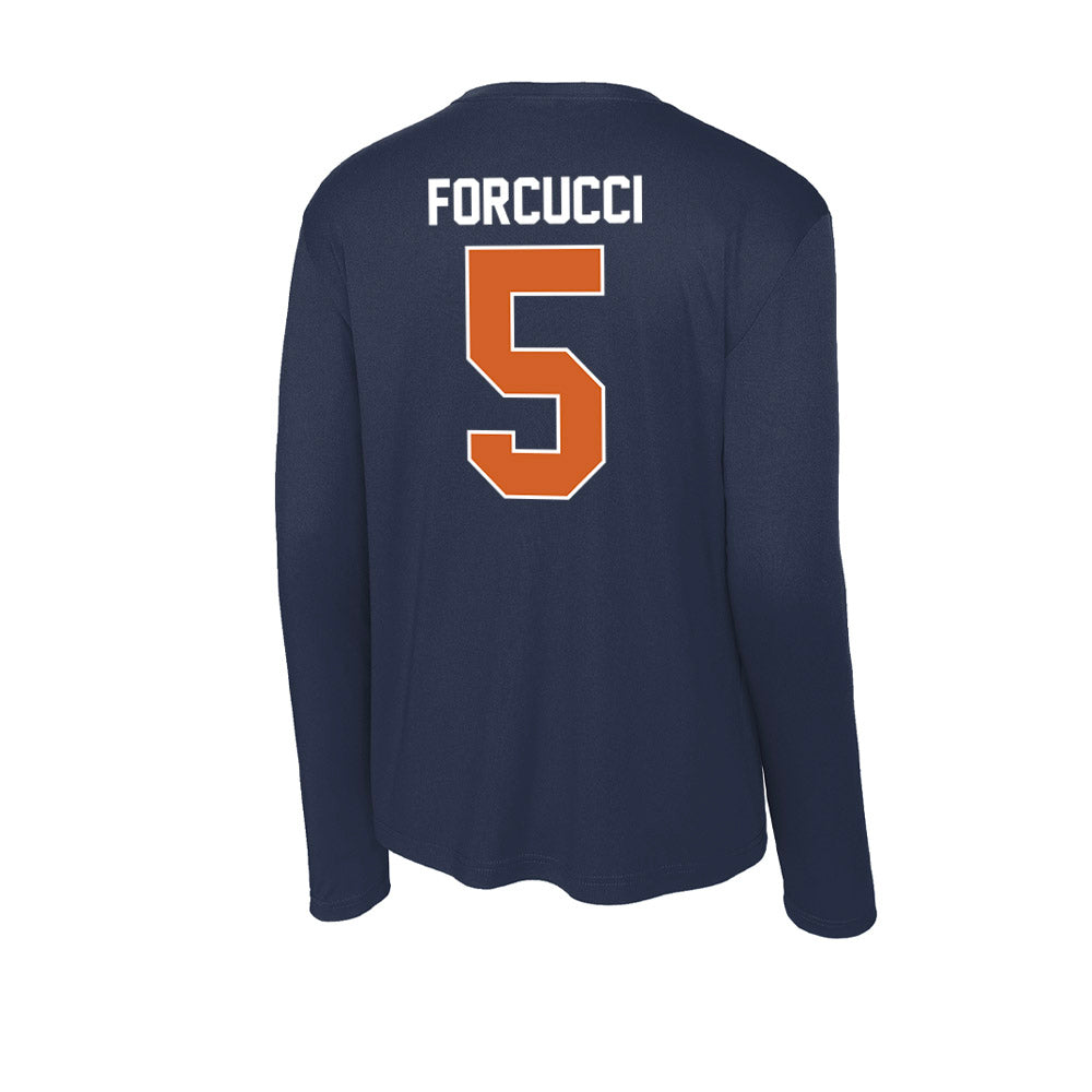 Wheaton IL - NCAA Football : Mark Forcucci - Activewear Long Sleeve T-Shirt-1