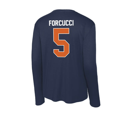 Wheaton IL - NCAA Football : Mark Forcucci - Activewear Long Sleeve T-Shirt-1