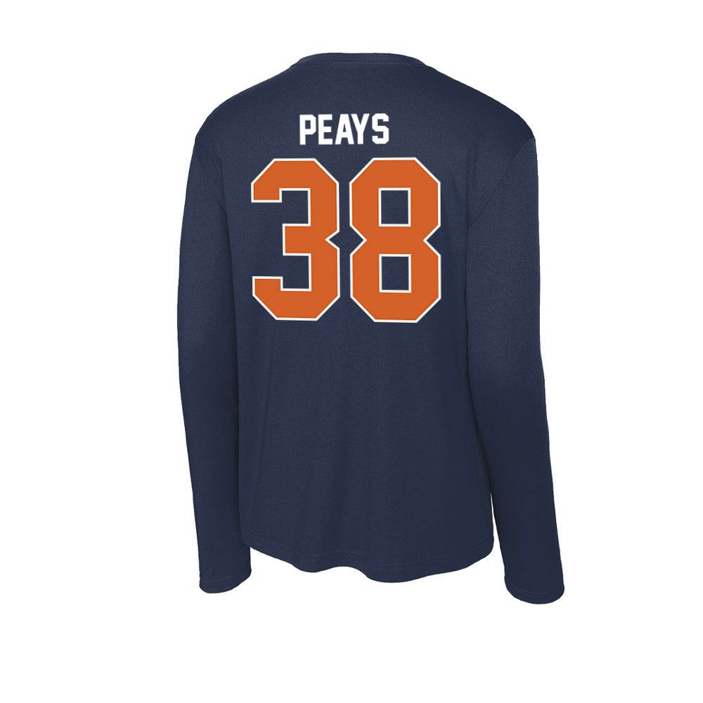 Wheaton IL - NCAA Football : Luke Peays - Activewear Long Sleeve T-Shirt-1