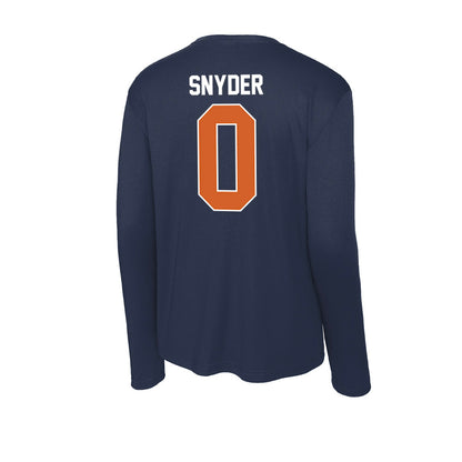 Wheaton IL - NCAA Baseball : Caleb Snyder - Activewear Long Sleeve T-Shirt-1